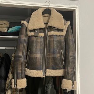 All Saints Shearling Jacket